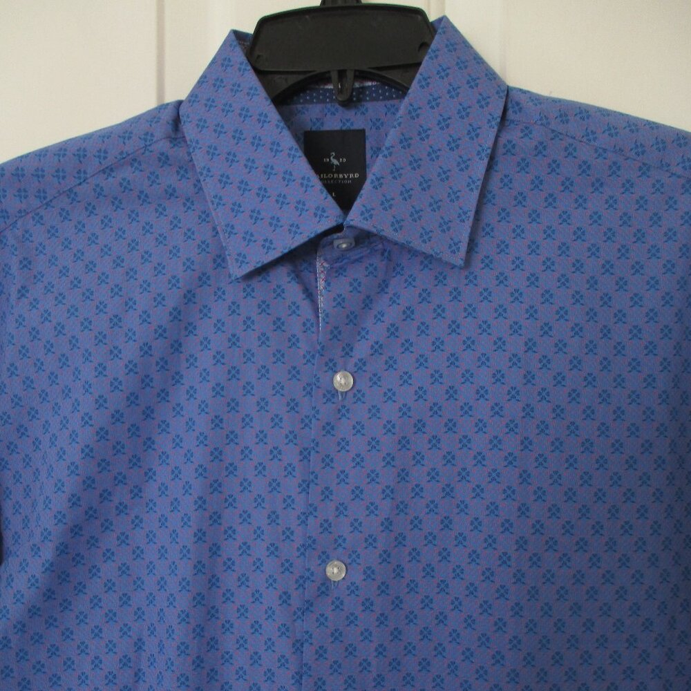 Tailorbyrd Mens L/S Blue Cotton Dress Shirt NWOT - Size 16/34-35